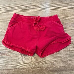 Mayoral Red Pom Pom Shorts